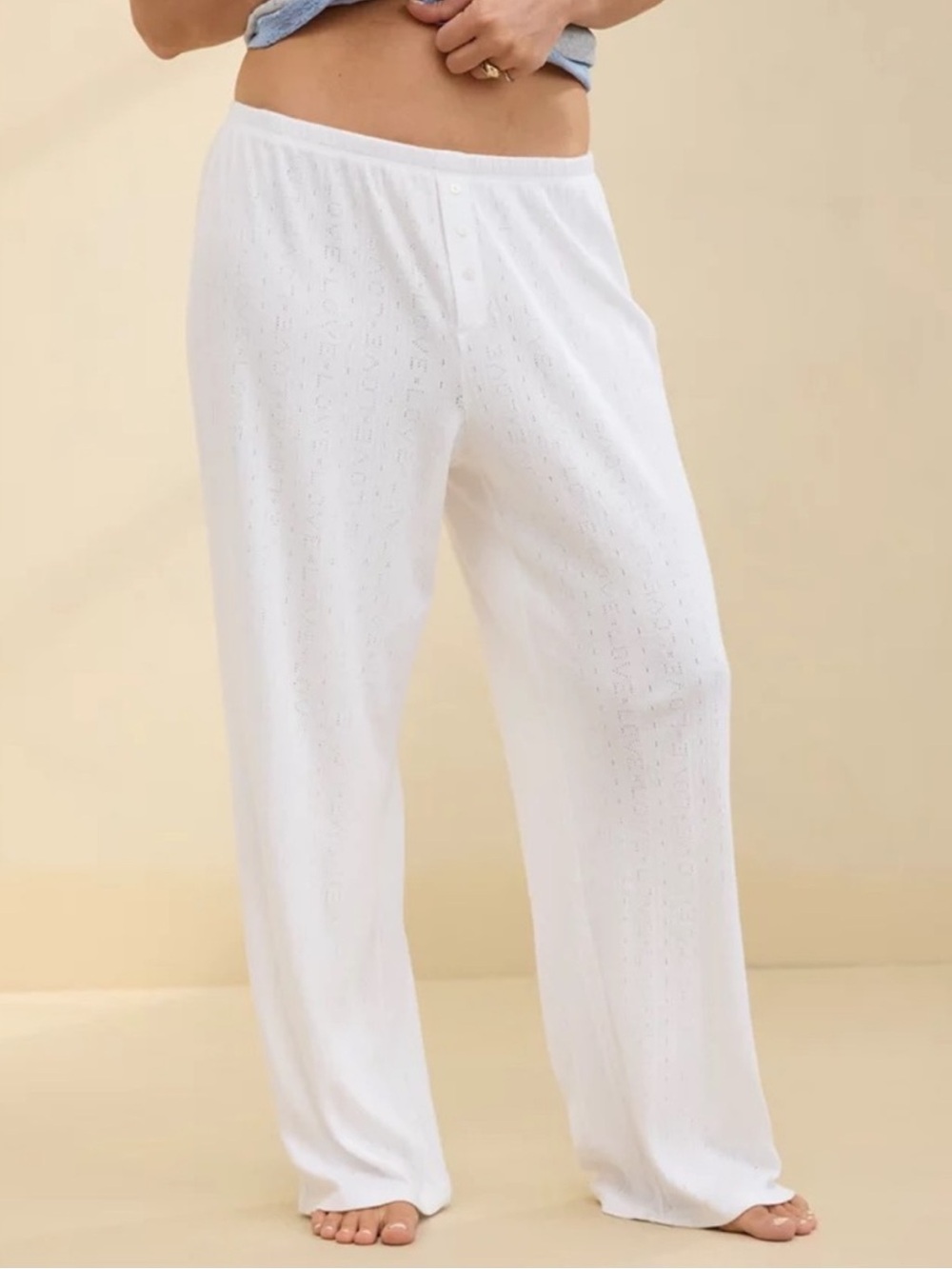 Aerie Off-Duty Pointelle Trouser PJ